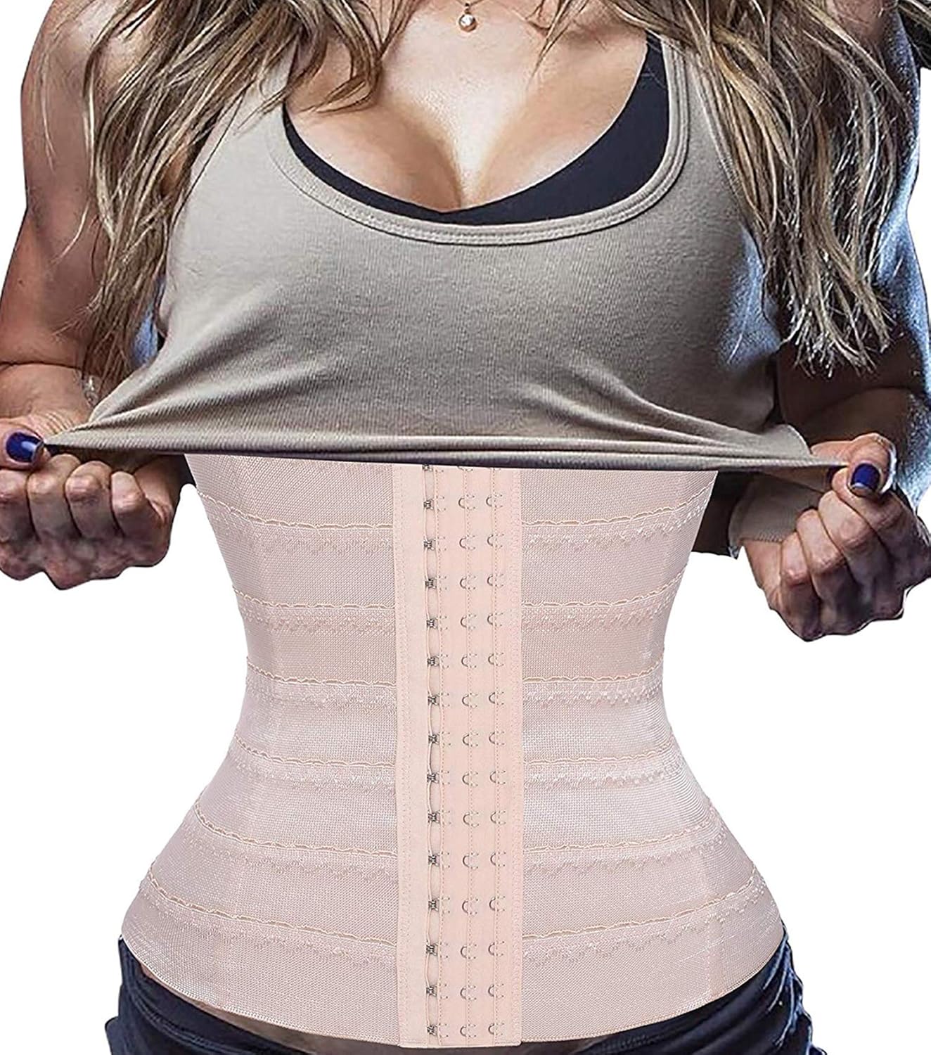Bafully Womens Waist Trainer Corset Slimming Body Shaper Tummy Control Girdle Ba...