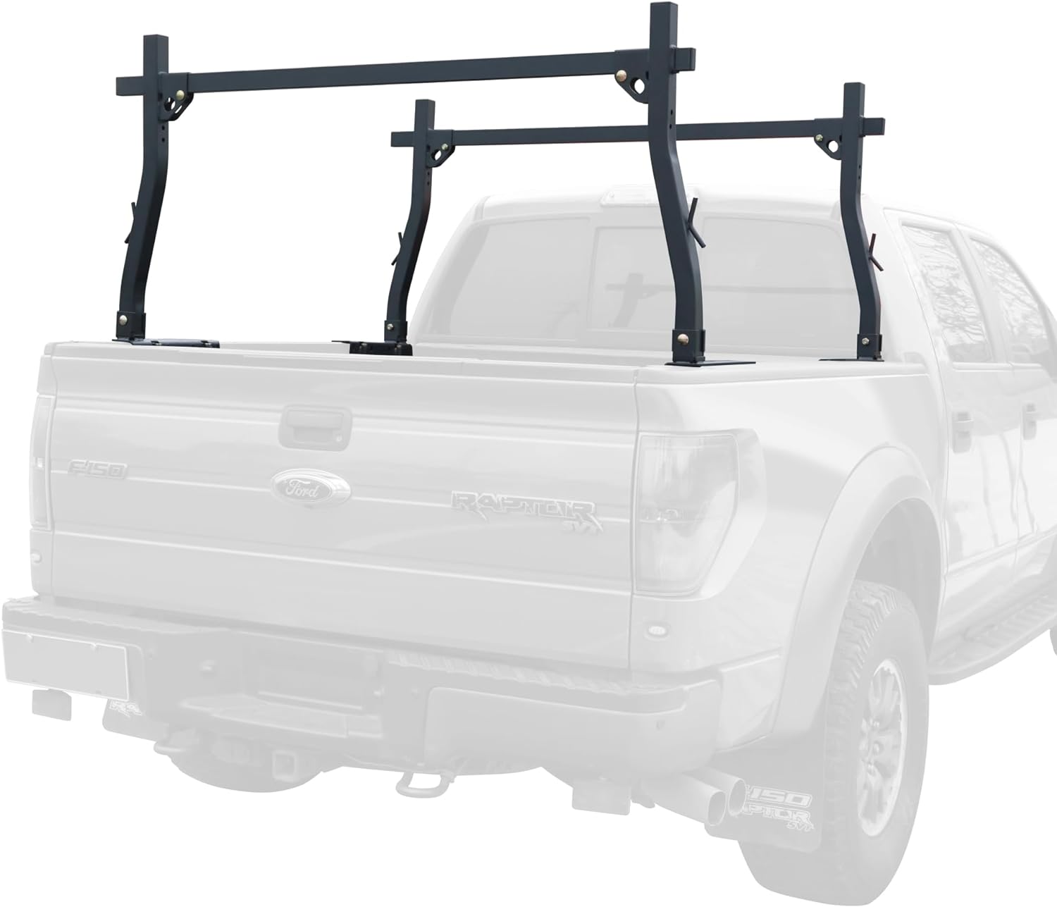 POLESTAR 1000lbs Capacity Extendable Universal Steel Pickup Truck Ladder Rack Tw...