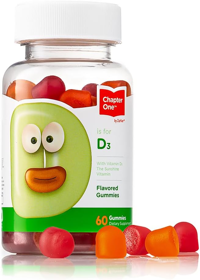 Zahler - Chapter One Vitamin D 3 1000 IU Gummies (60 Flavored Gummies) - Certifi...
