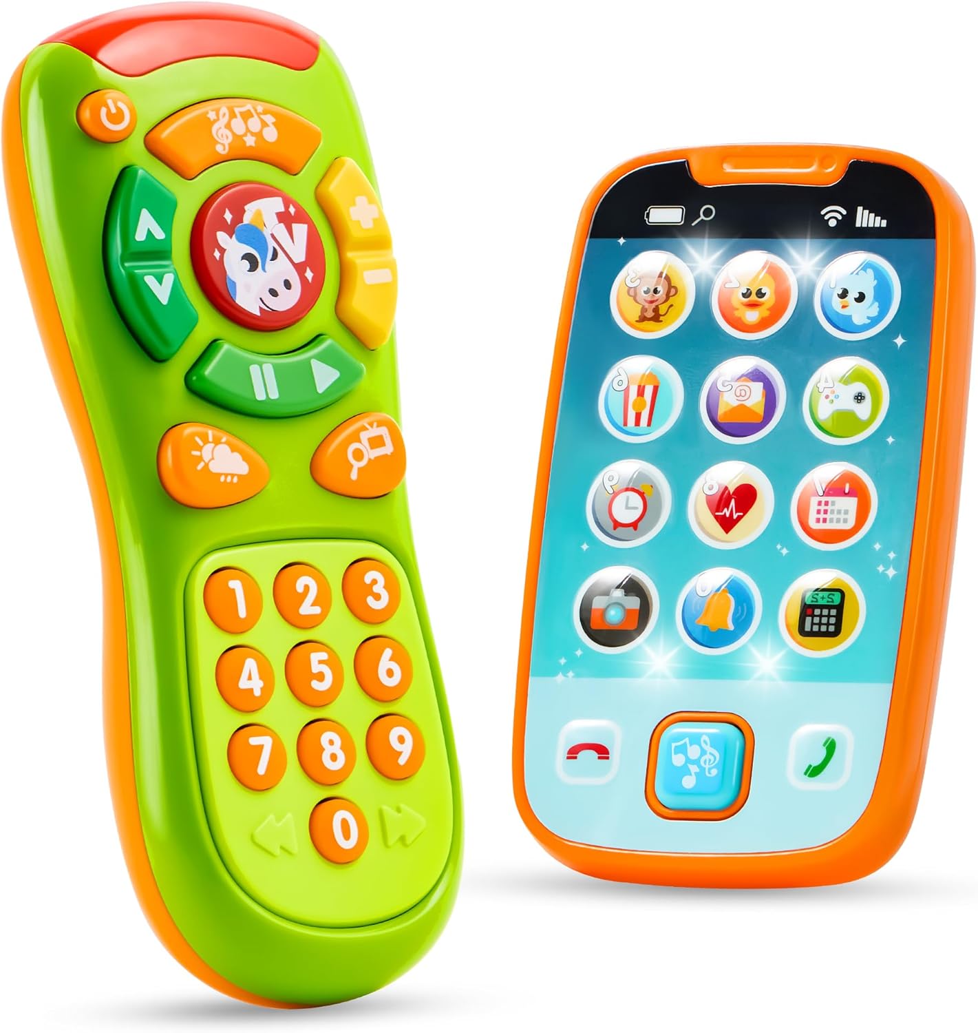 JOYIN Baby Toy Phone, Innovative Remote and Smartphone with Music, Special Learn...