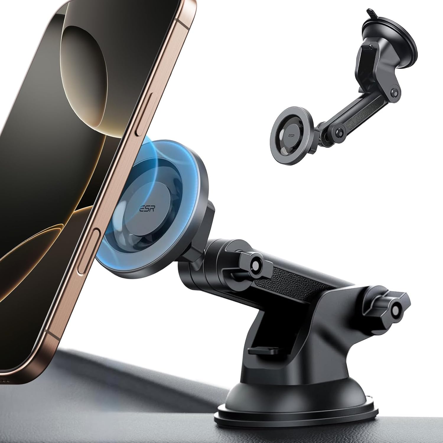 ESR Dashboard Magnetic Phone Holder for Car, Compatible with MagSafe Car Mount,...