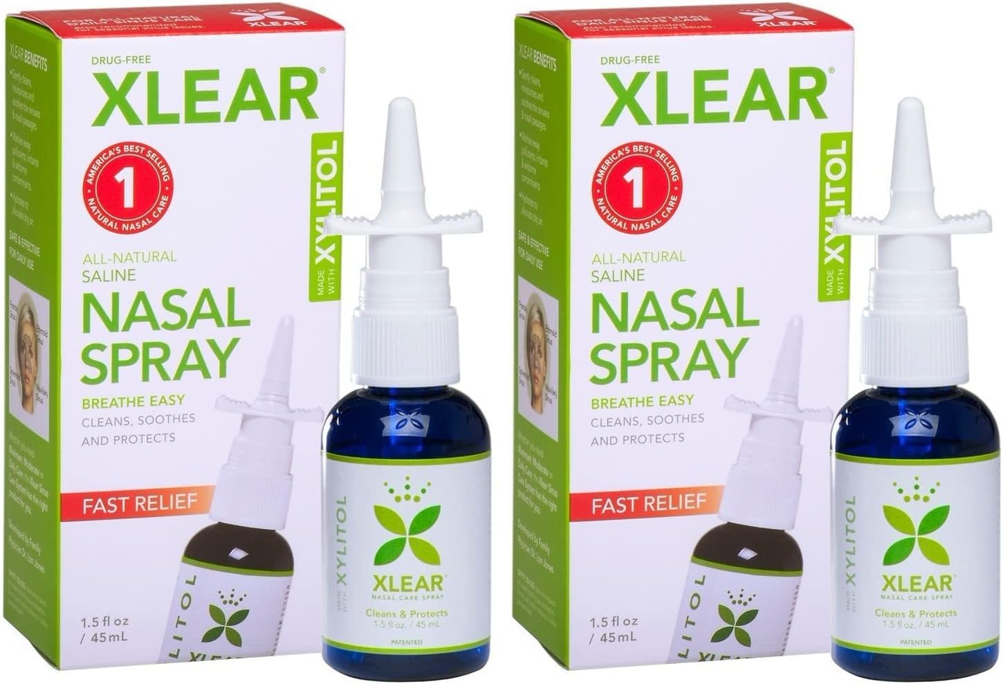 Xlear Nasal Spray, Special Natural Saline Nasal Spray with Xylitol, Innovative N...