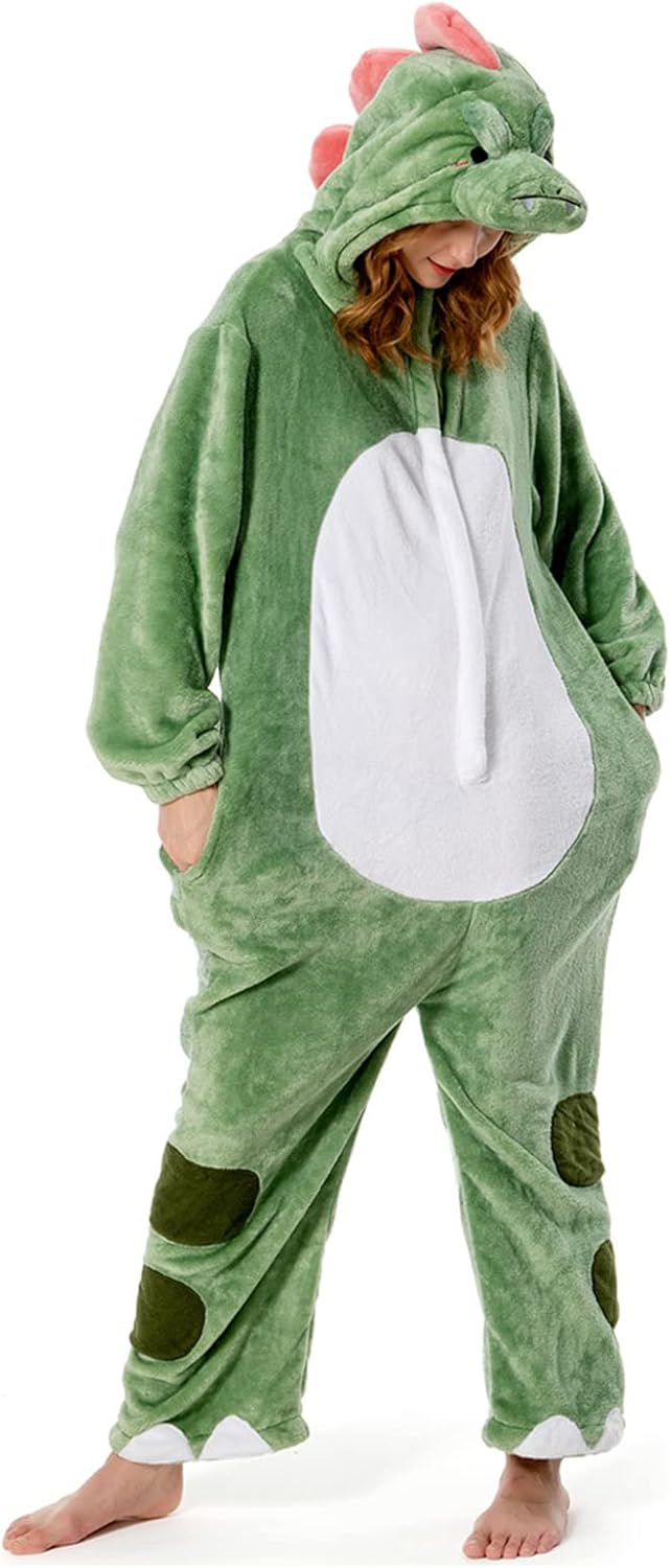 OLAOLA Adult Onesie, Animal Halloween Costume, Unisex Onesies Plush Cosplay Paja...