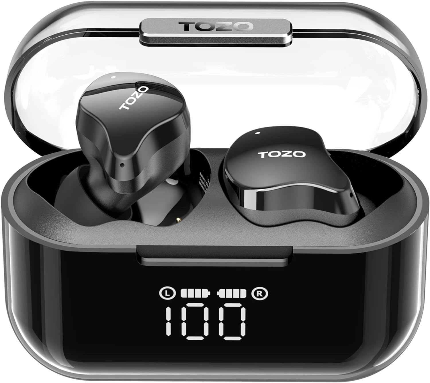 TOZO T18 Bluetooth 5.3 True Wireless Stereo Earbuds IPX8 Waterproof in Ear Heads...