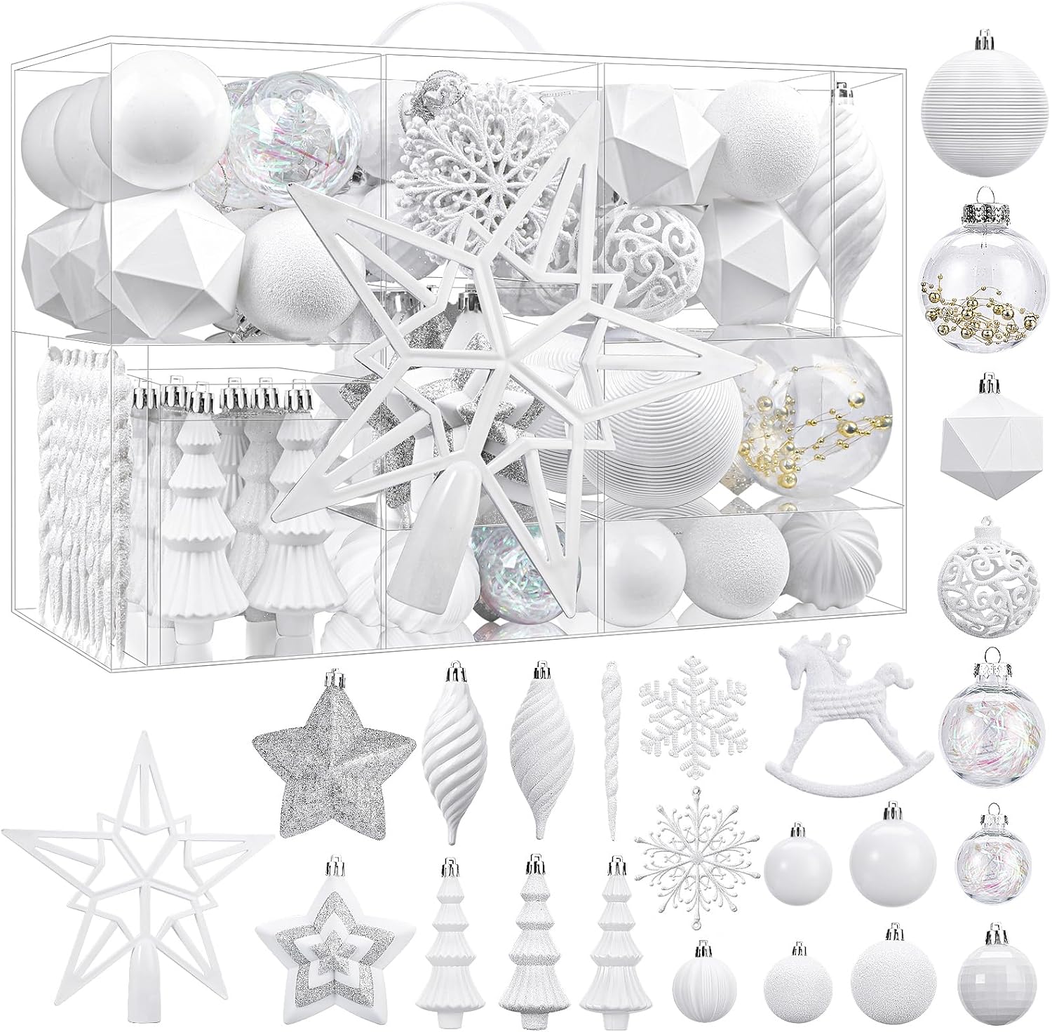 SHareconn 100pcs Christmas Tree Decorations Orname...