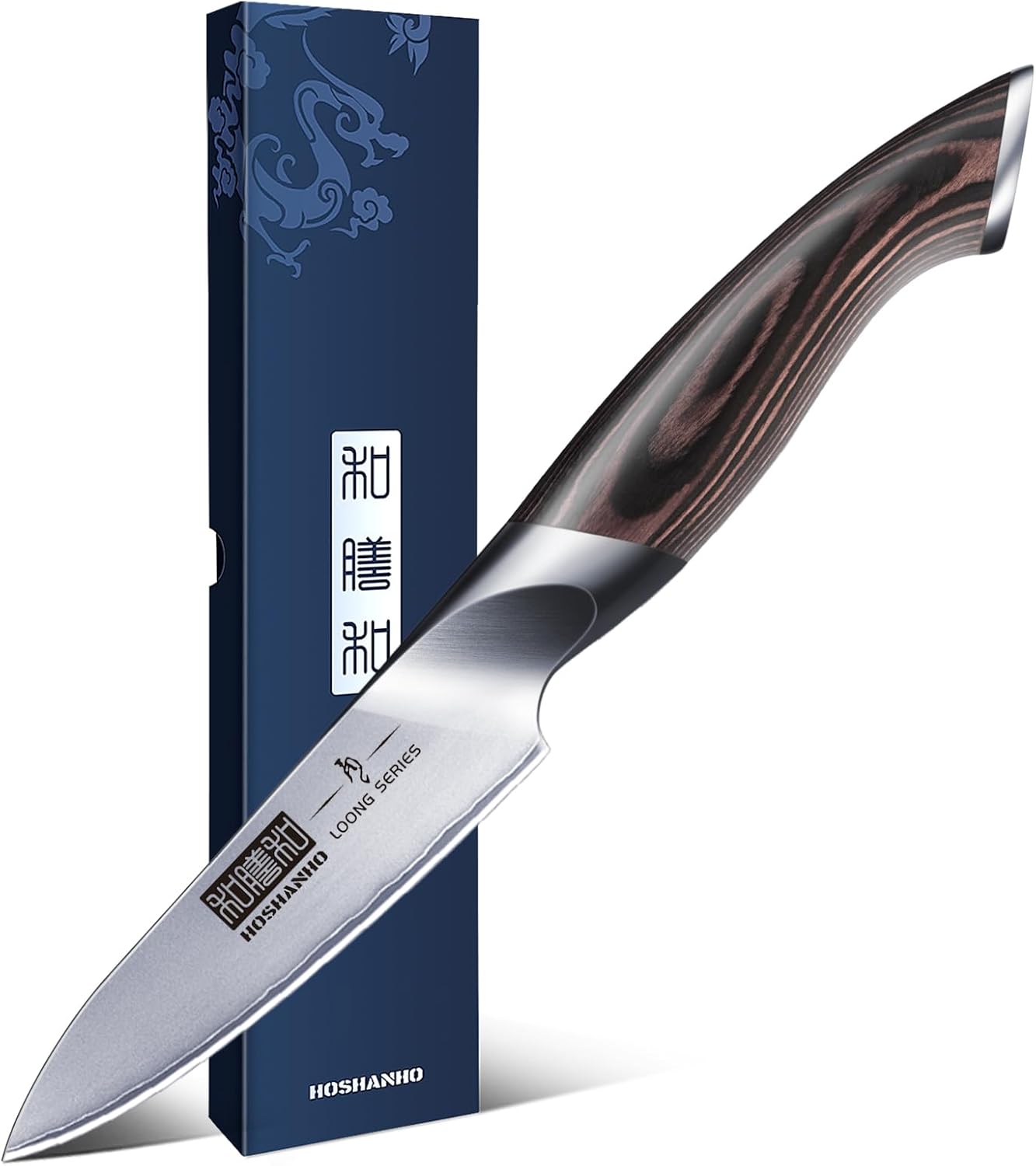 3.75 inch Paring Knife, Japanese AUS-10 High Carbon Stainless Steel Small Kitche...