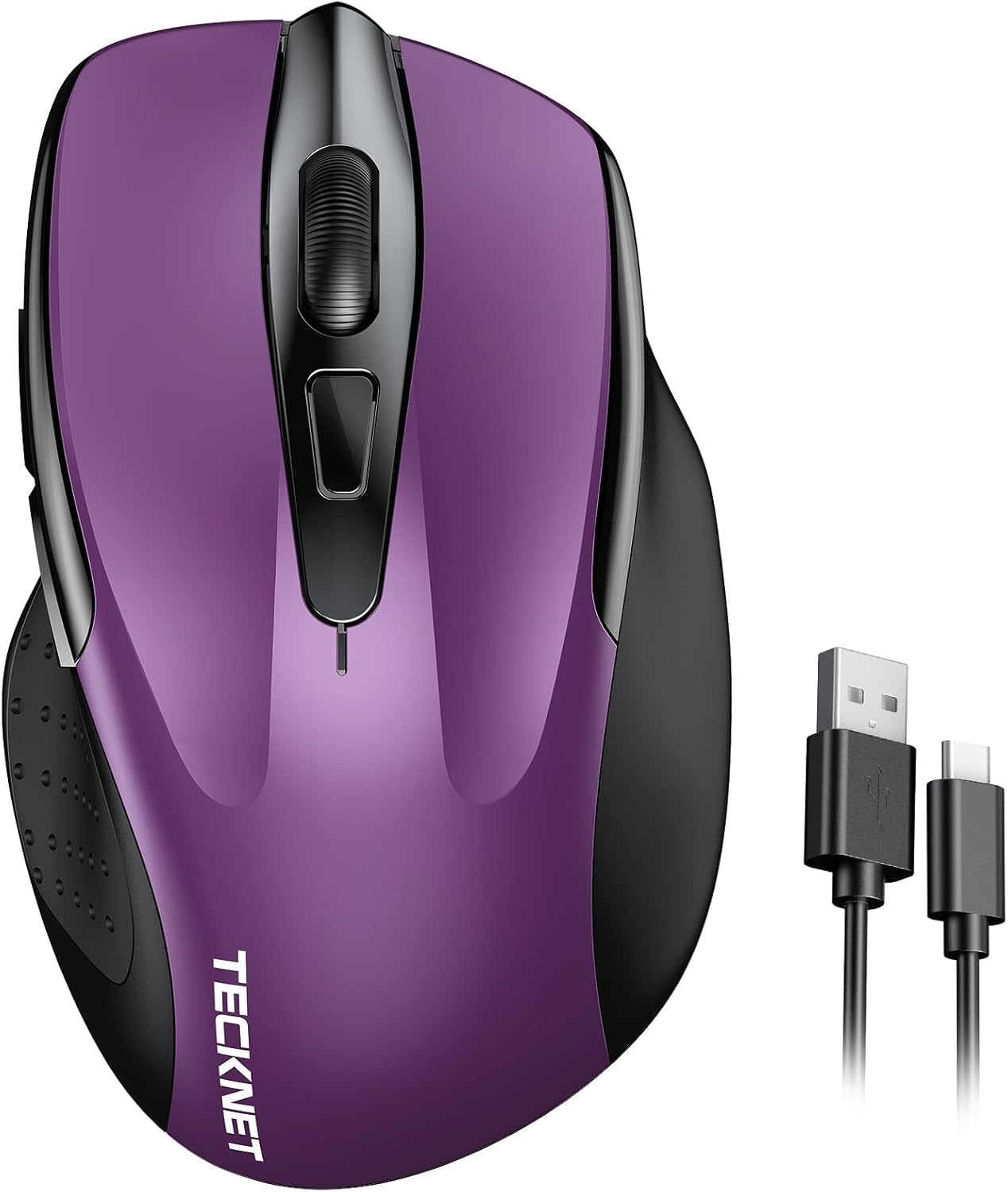 TECKNET Rechargeable Wireless Mouse, Special USB-A Silent Mouse, Quiet Click Rel...