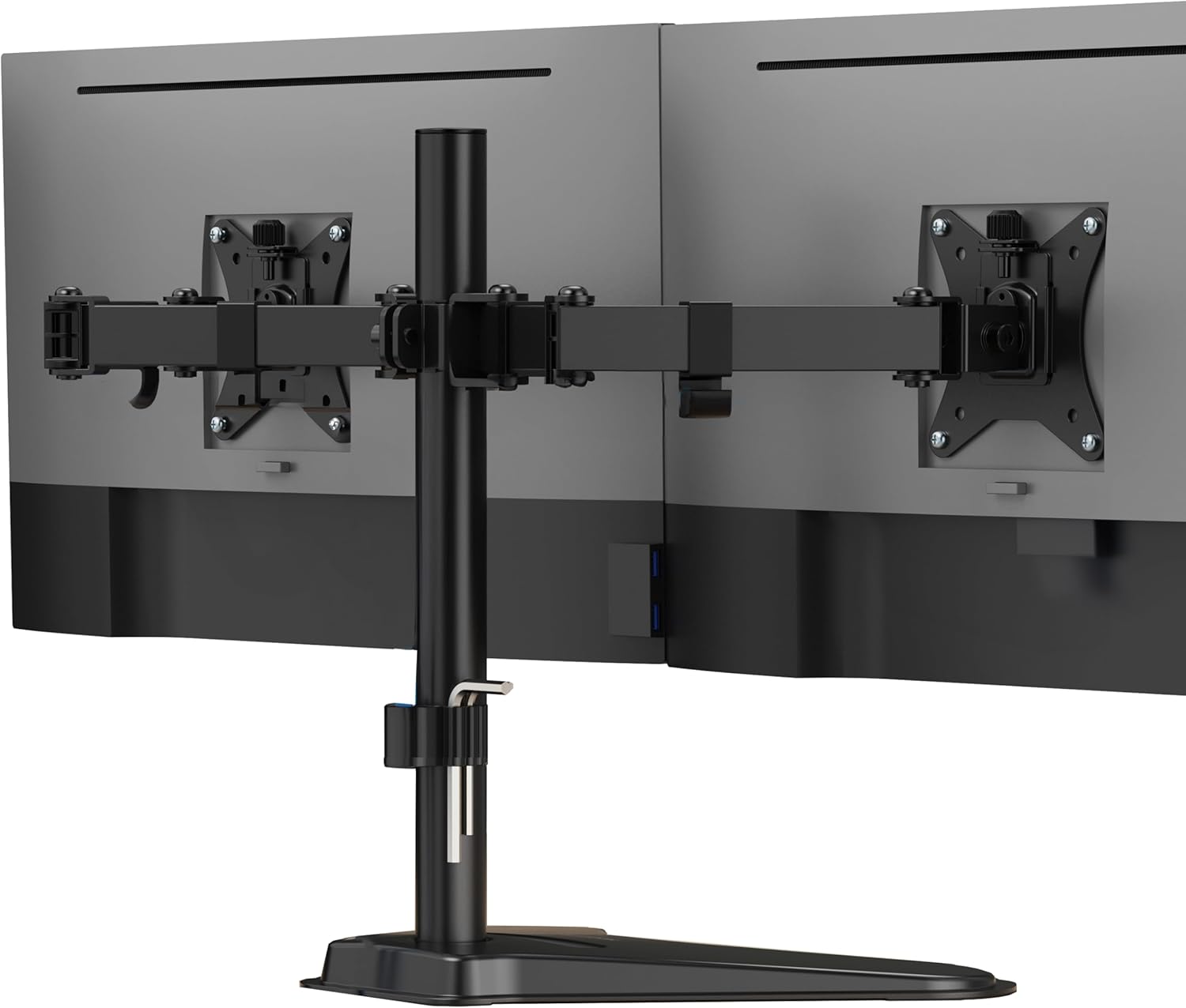 Mount-It! Dual Monitor Stand for Desk, Free Standing Monitor Stands for 2 Screen...