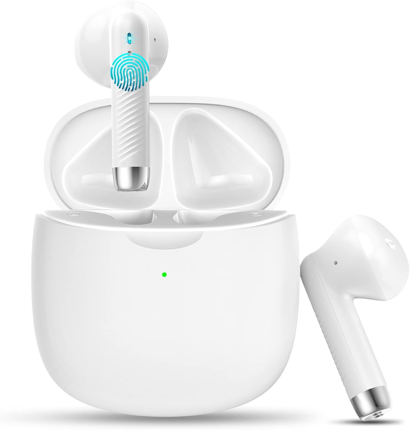 Jxrev Wireless Earbuds, Bluetooth 5.3 Headphones in Ear with Noise Cancelling Mi...