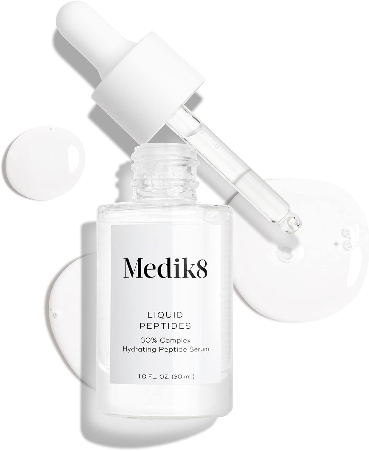 Medik8 Liquid Peptides - 30% Multi-Peptide Age-Defying Serum - Drone-Targeted Te...