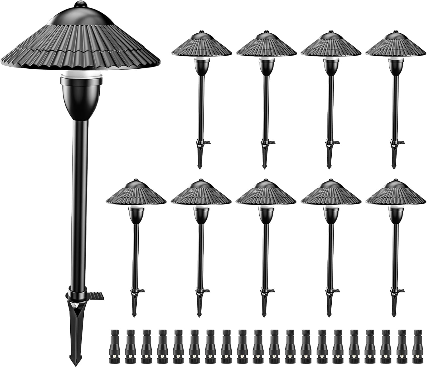 ZUCKEO Low Voltage Landscape Lights 5W Pathway Lights Low Voltage, 12-24V Alumin...