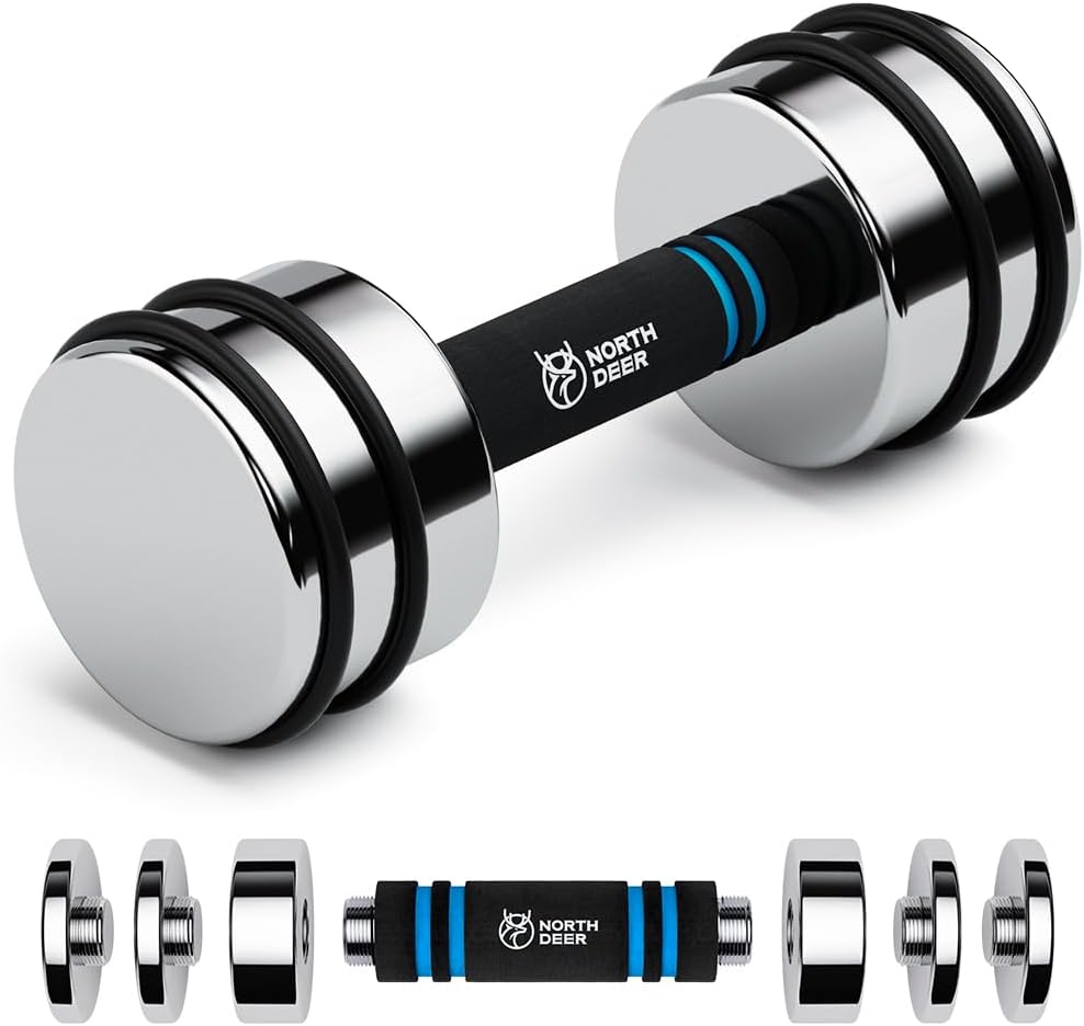 Northdeer Steel Dumbbells Ultracompact Adjustable 2.5kg 5kg 7.5kg 10kg 15kg 25kg...