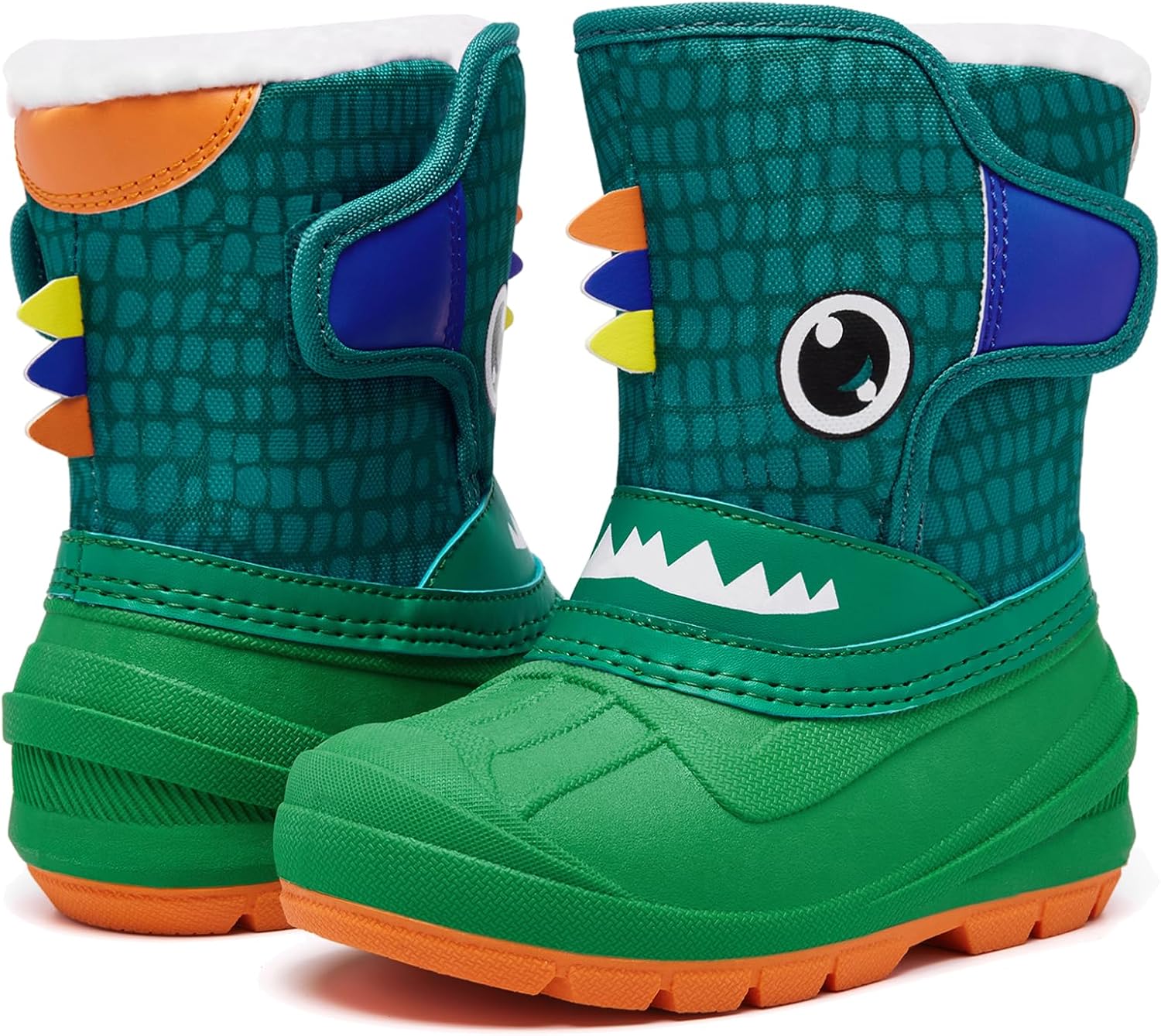 MORENDL Toddler Winter Snow Boots Waterproof Insulated Faux Fur Boys Girls Hikin...