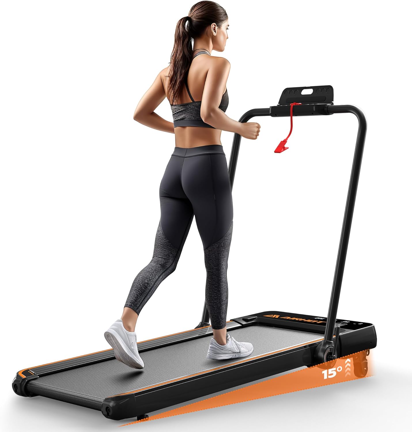 Walking Pad with Incline, Under Desk Treadmill, Portable Treadmills for Home Off...