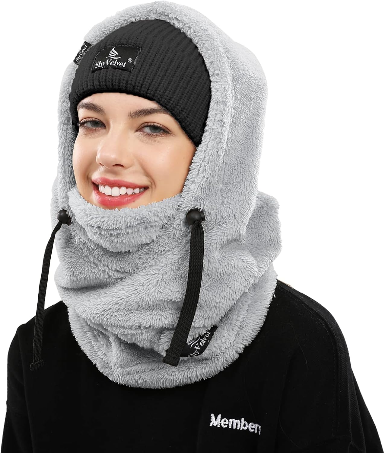 Shy Velvet Thermal Balaclava Unisex Wind-Resistant Ski Mask Fleece Cycling Motor...