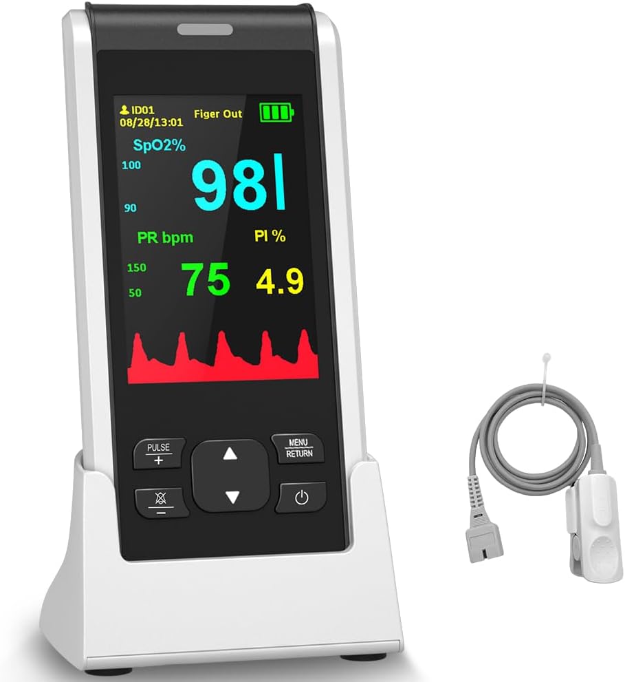 Pulse Oximeter, Rechargeable Fingertip Pulse Oximeter, Innovative Handheld Pulse...