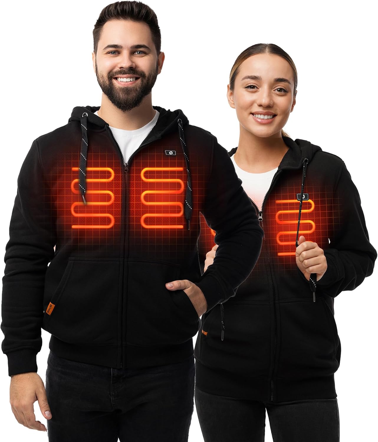 HENNCHEE Heated Hoodies, Special Hooded Heated Jacket with Battery Pack, Innovat...