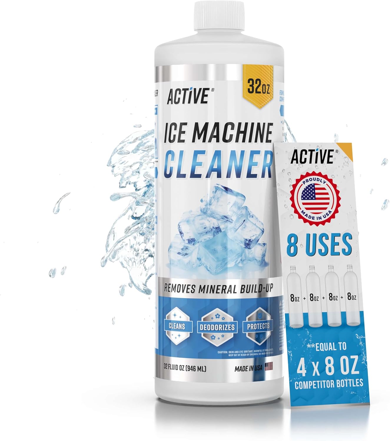 Ice Machine Cleaner Maker Descaler - 32 fl oz (8 U...