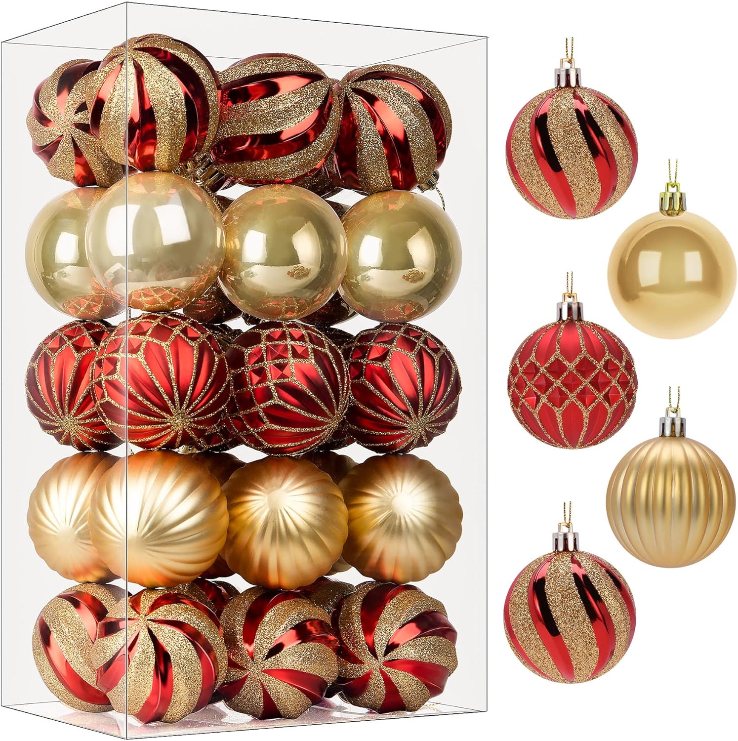 SHareconn 30ct 2.36 Inch Christmas Tree Balls Orna...