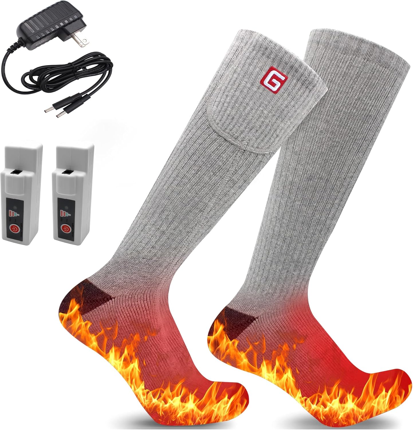 Heated Socks, Special Winter Electric Rechargeable Socks, Innovative 3 Heating S...