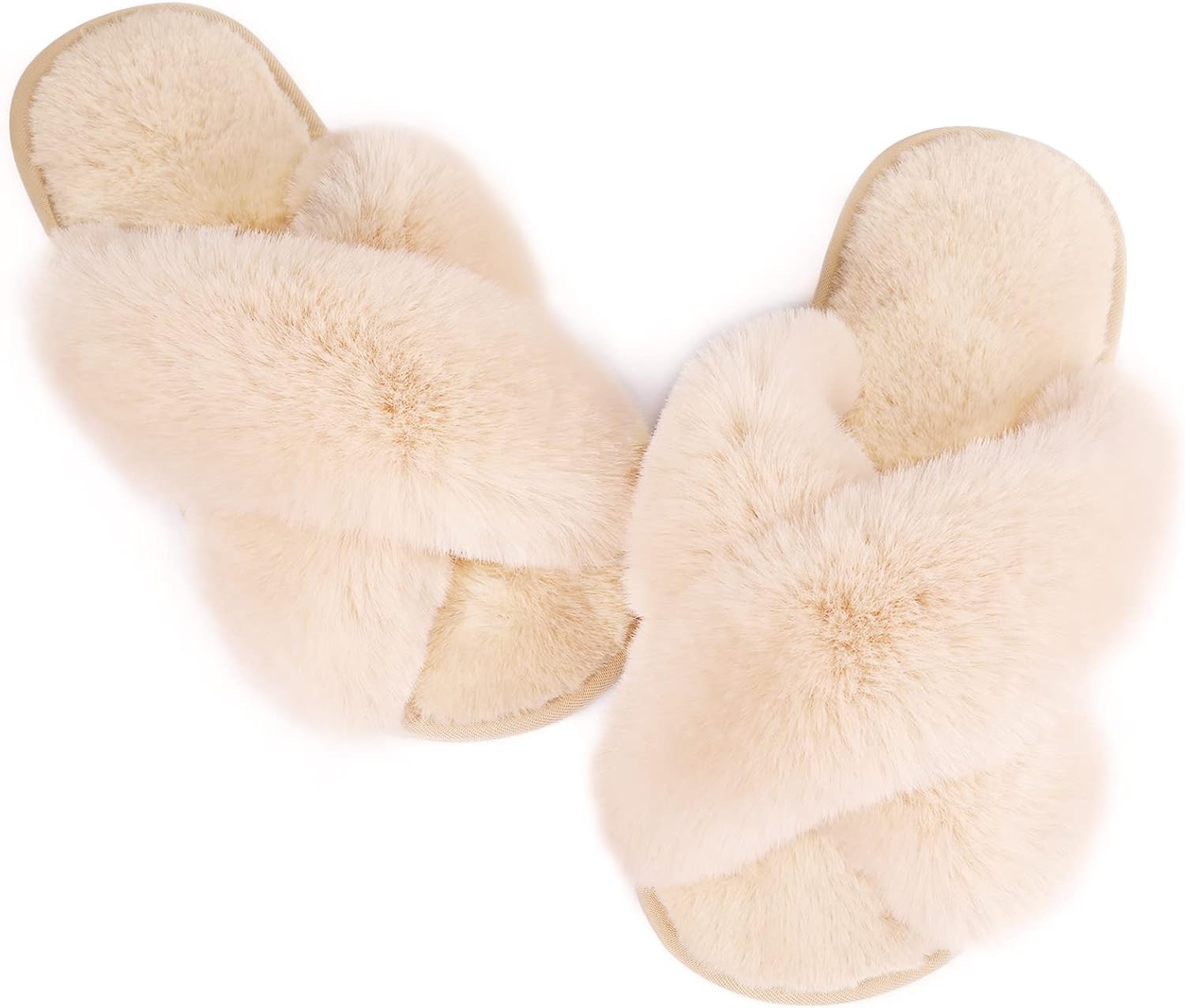 Ankis Womens Fuzzy Memory Foam Slippers, Special Cozy Plush Home Slippers, Innov...