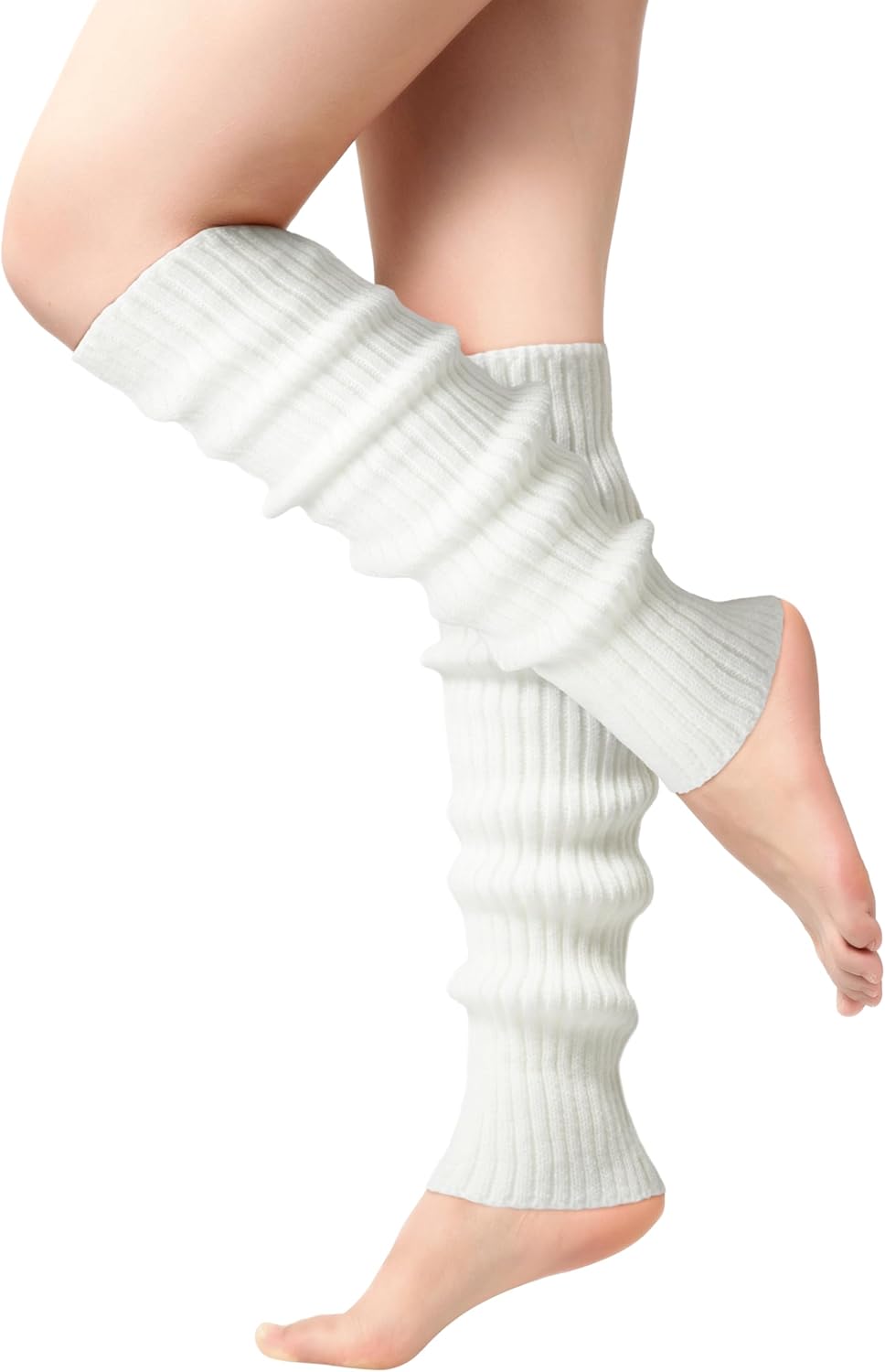Pleneal Leg Warmers for Women - Leg Warmers 80s Ribbed Knitted Long Socks for Yo...