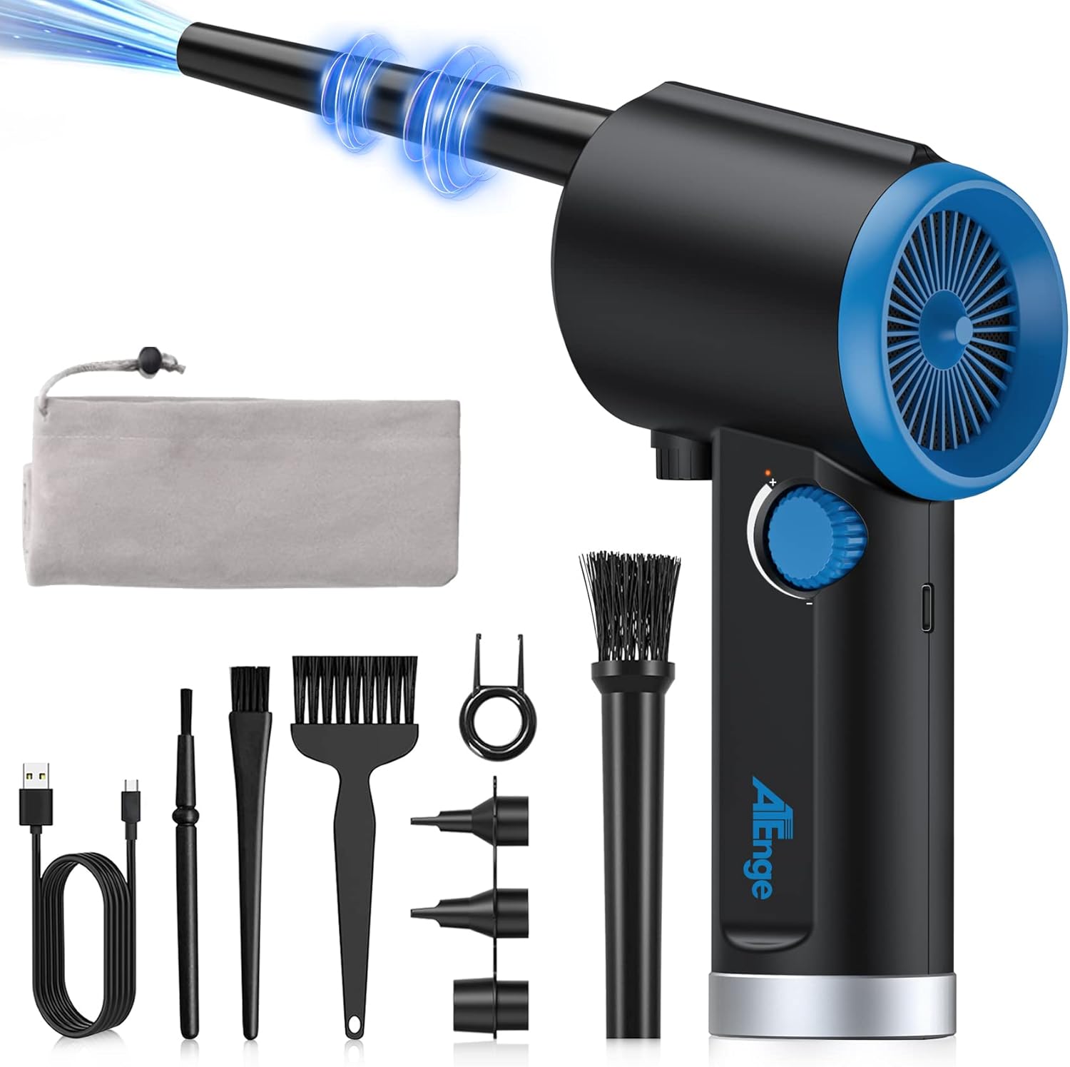 ATEngeus Compressed Air Duster, Electric Air Duste...