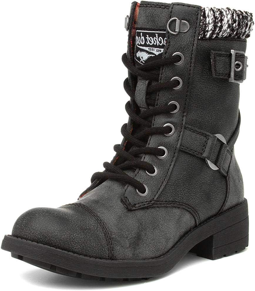Rocket Dog Women's Thunder Ankle Boots 6 UK Black Grey