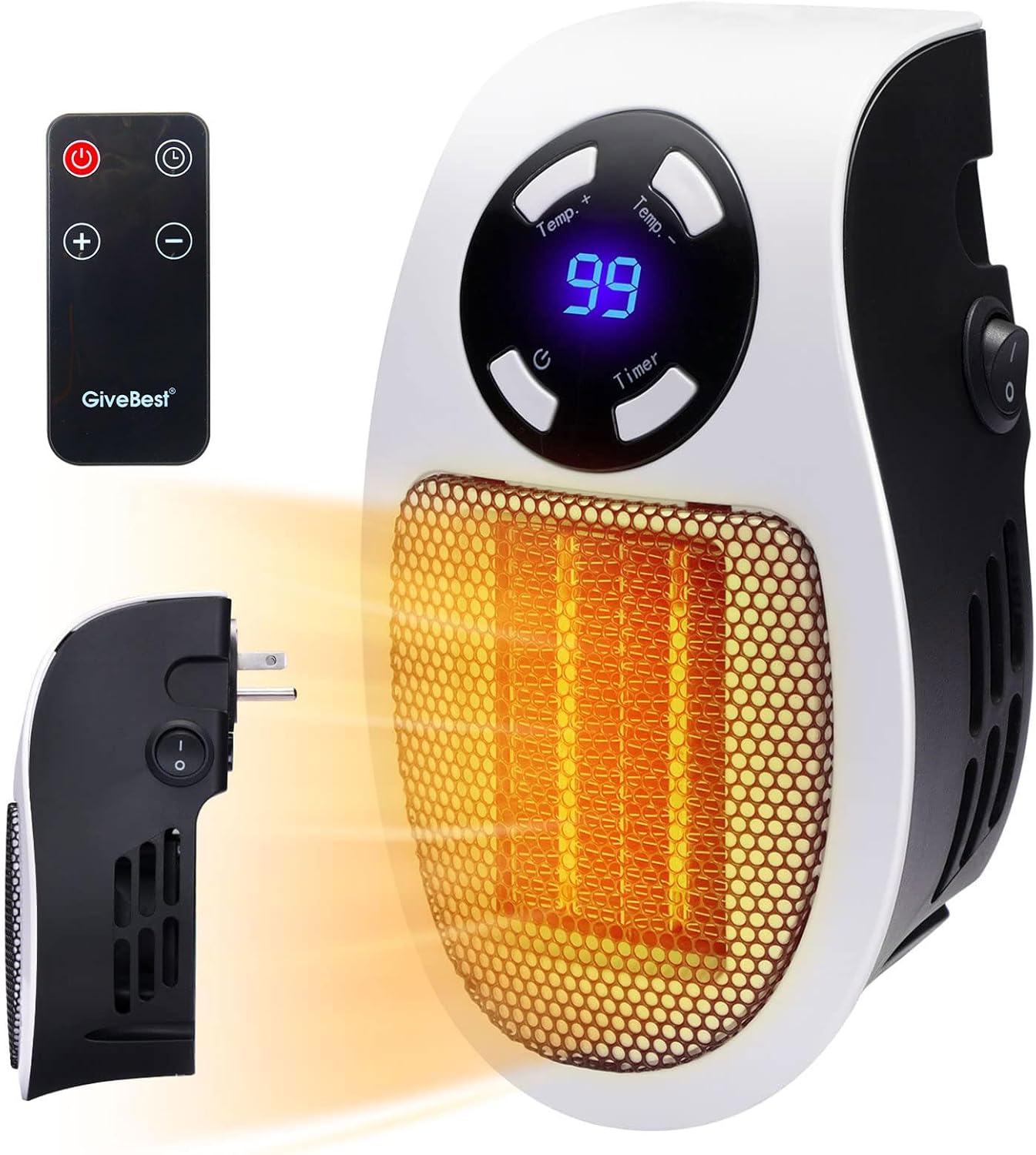 GiveBest Programmable Space Heater with LED Displa...