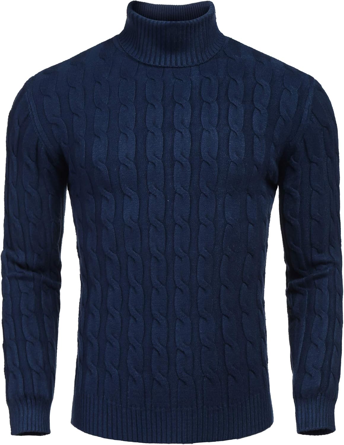 COOFANDY Men's Sweater, Special Slim Fit Turtleneck Pullover for Casual Wear, In...