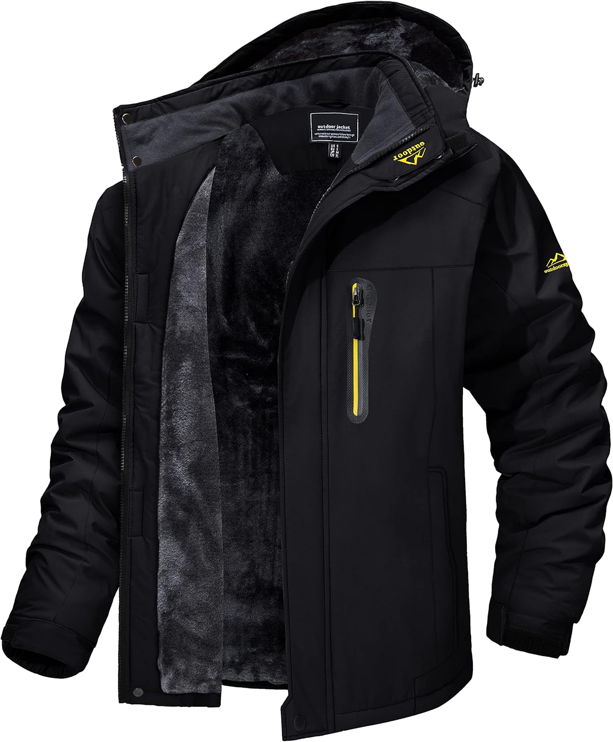 MAGCOMSEN Men's Waterproof Skiing Jacket, Special Windproof Outdoor Mountain Par...