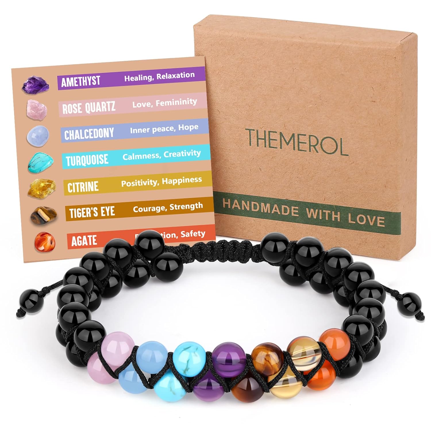 Personalized Bracelets for Women Girls Chakra Jewelry Handmade Healing Birthday...
