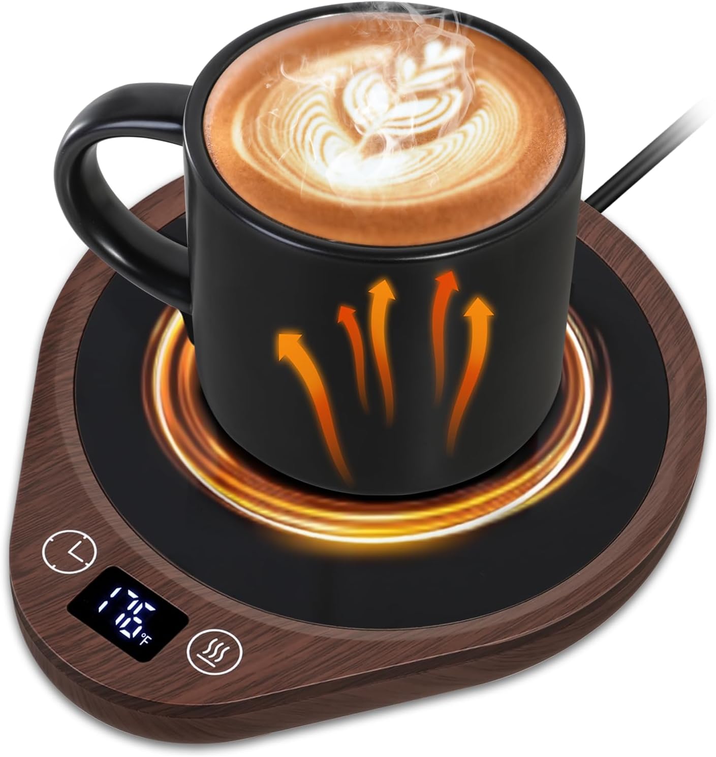 PUSEE Coffee Mug Warmer, Electric Large Candle Warmer Plate with 4H Auto Shut Of...