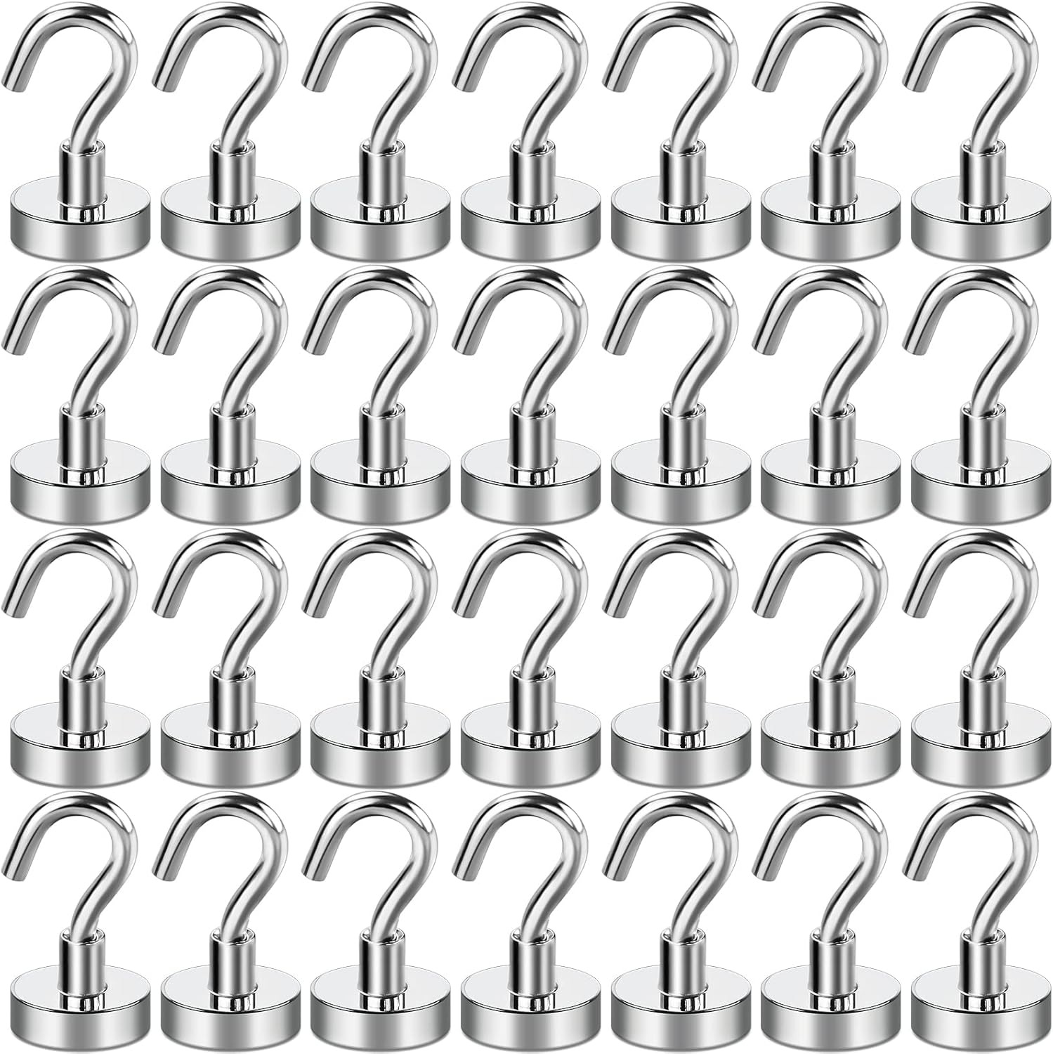 E BAVITE Magnetic Hooks, Special Neodymium Magnets with Hooks for Refrigerator,...