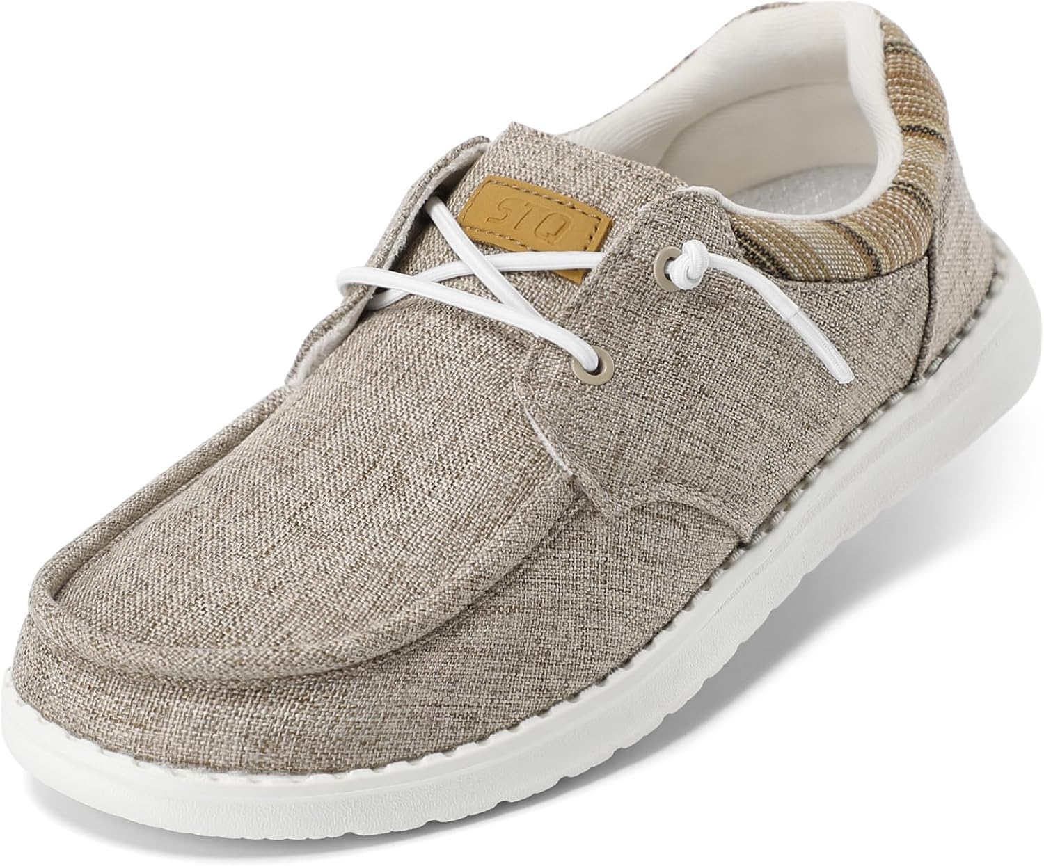 STQ Women's Lace up Loafers, Special Orthopedic Comfortable Ultralight Boat Shoe...