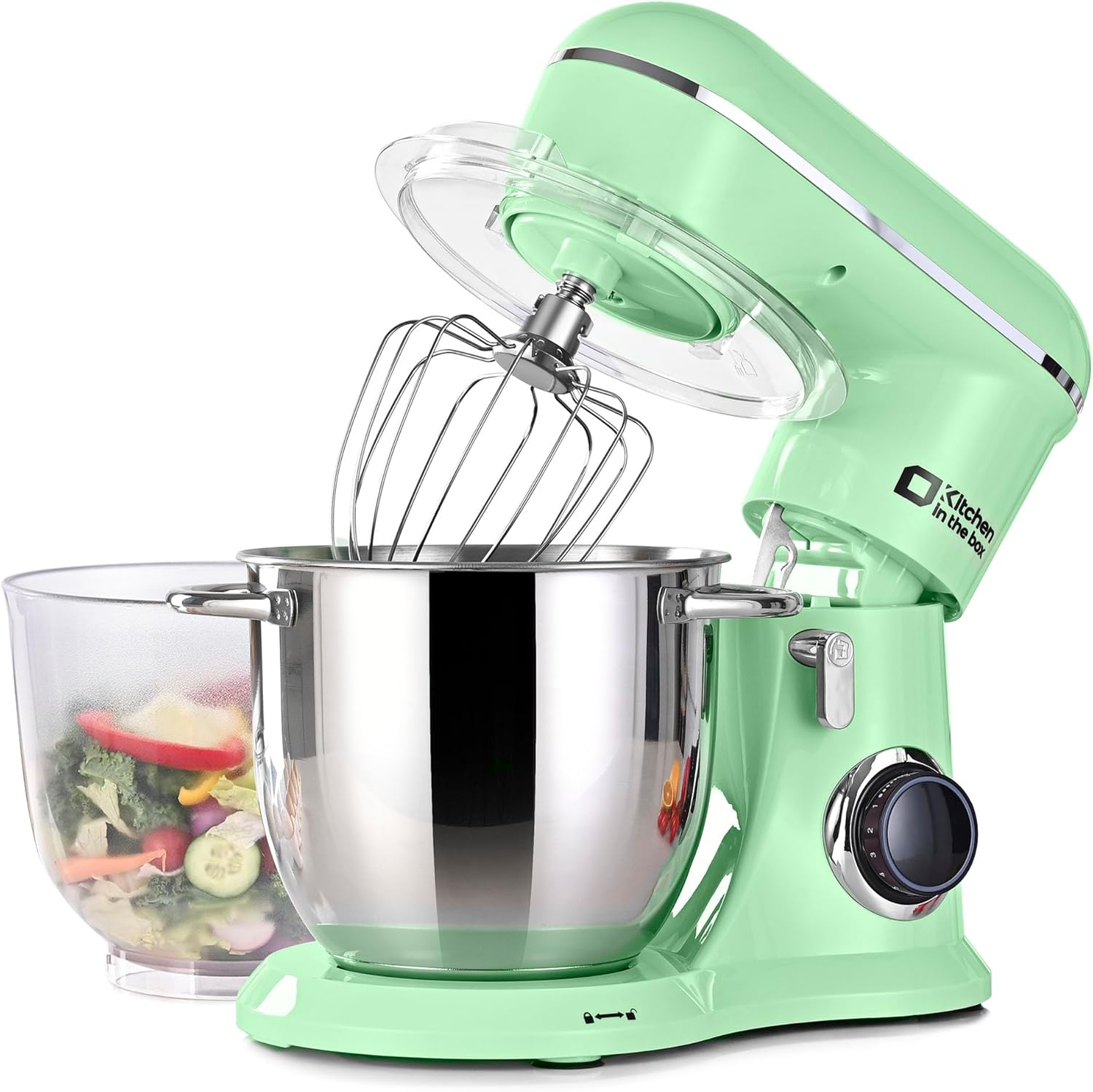 Kitchen in the box Stand Mixer, 4.5QT+5QT Two bowls Electric Food Mixer, 10 Spee...