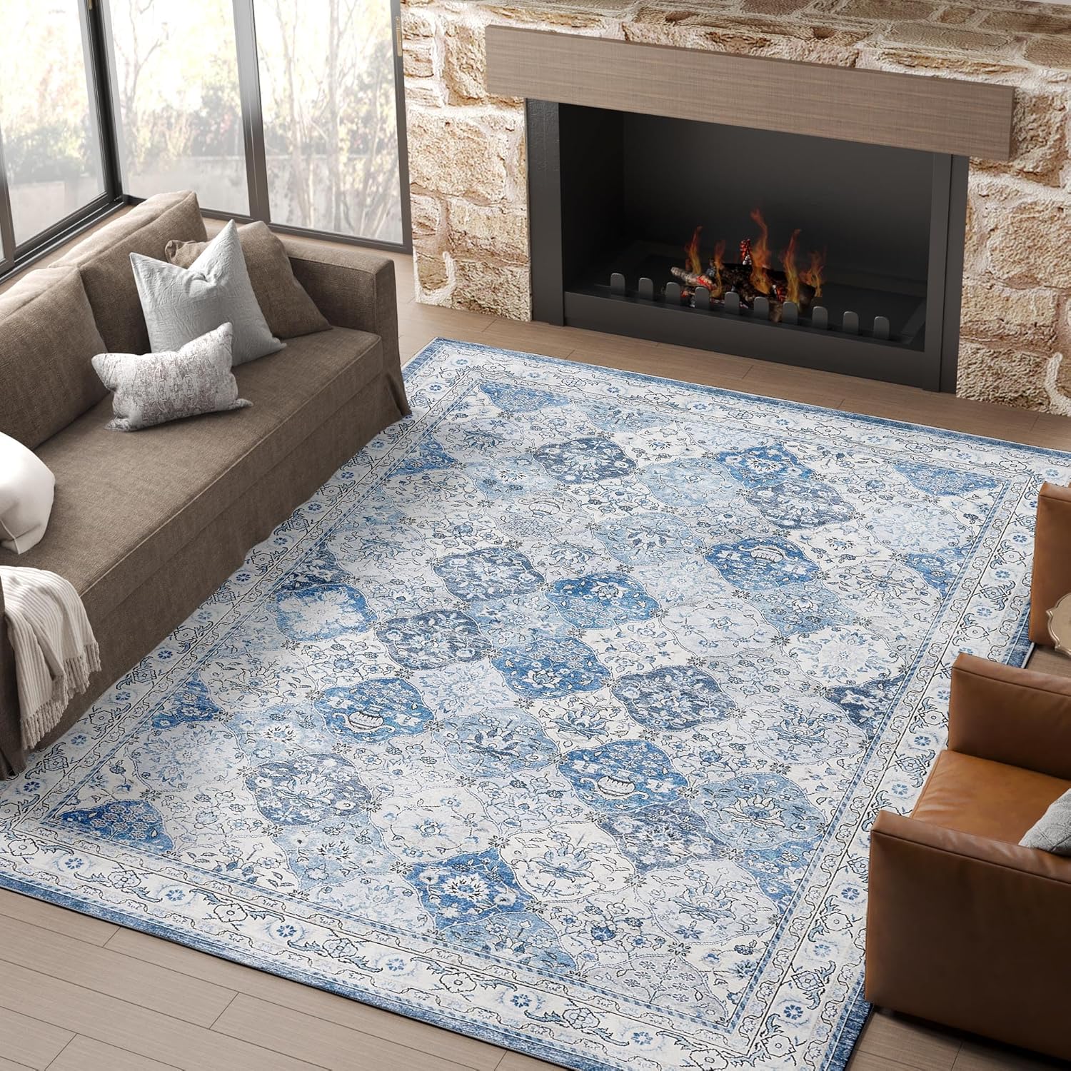 High-Quality jinchan Moroccan Area Rug, Special Washable Rug 6x9, Innovative Flo...