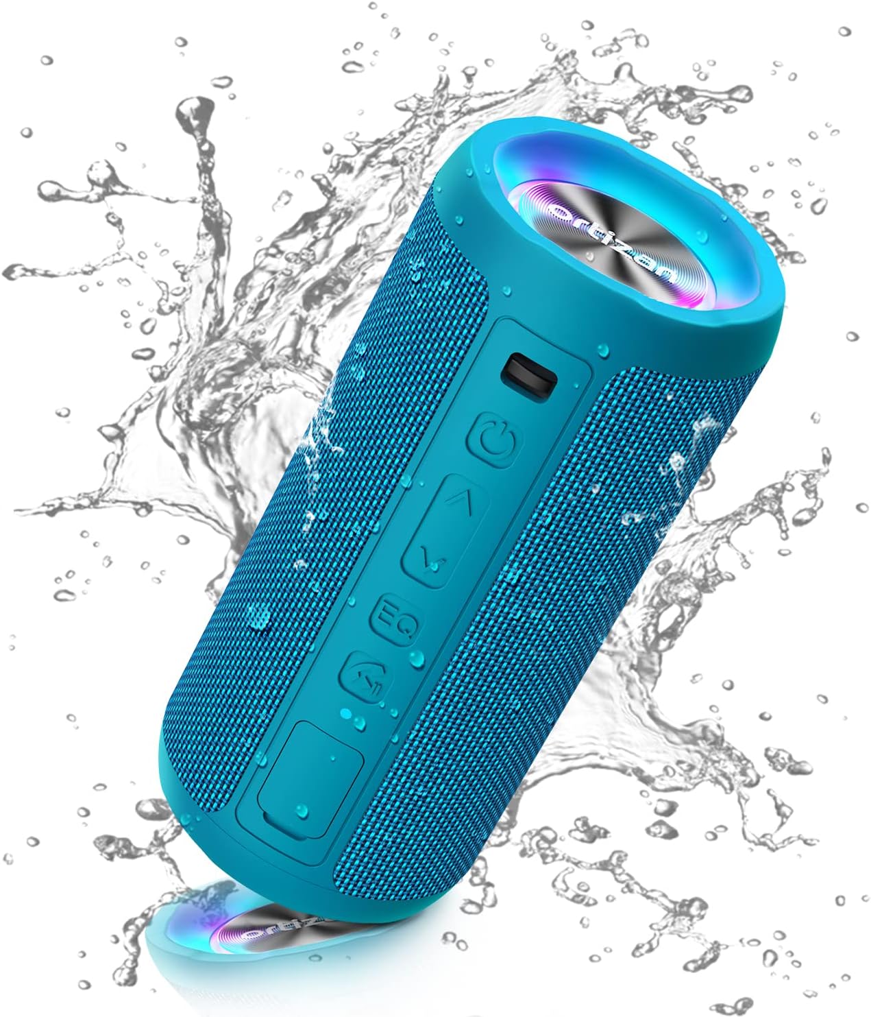 Ortizan Bluetooth Speaker, Portable Wireless Bluetooth Speakers With Led Light,...