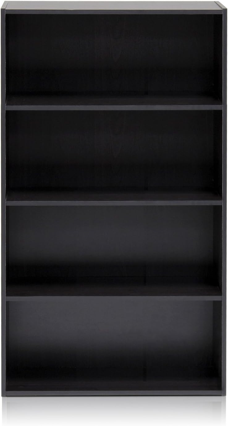 Furinno Pasir 4-Tier Bookcase / Bookshelf / Storage Shelves, Espresso Espresso 4...