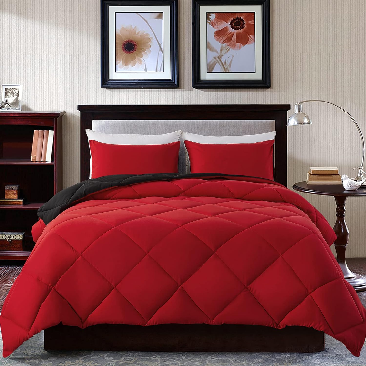 Decroom Lightweight Full Comforter Set with 2 Pillow Sham - 3 Pieces Set - Quilt...