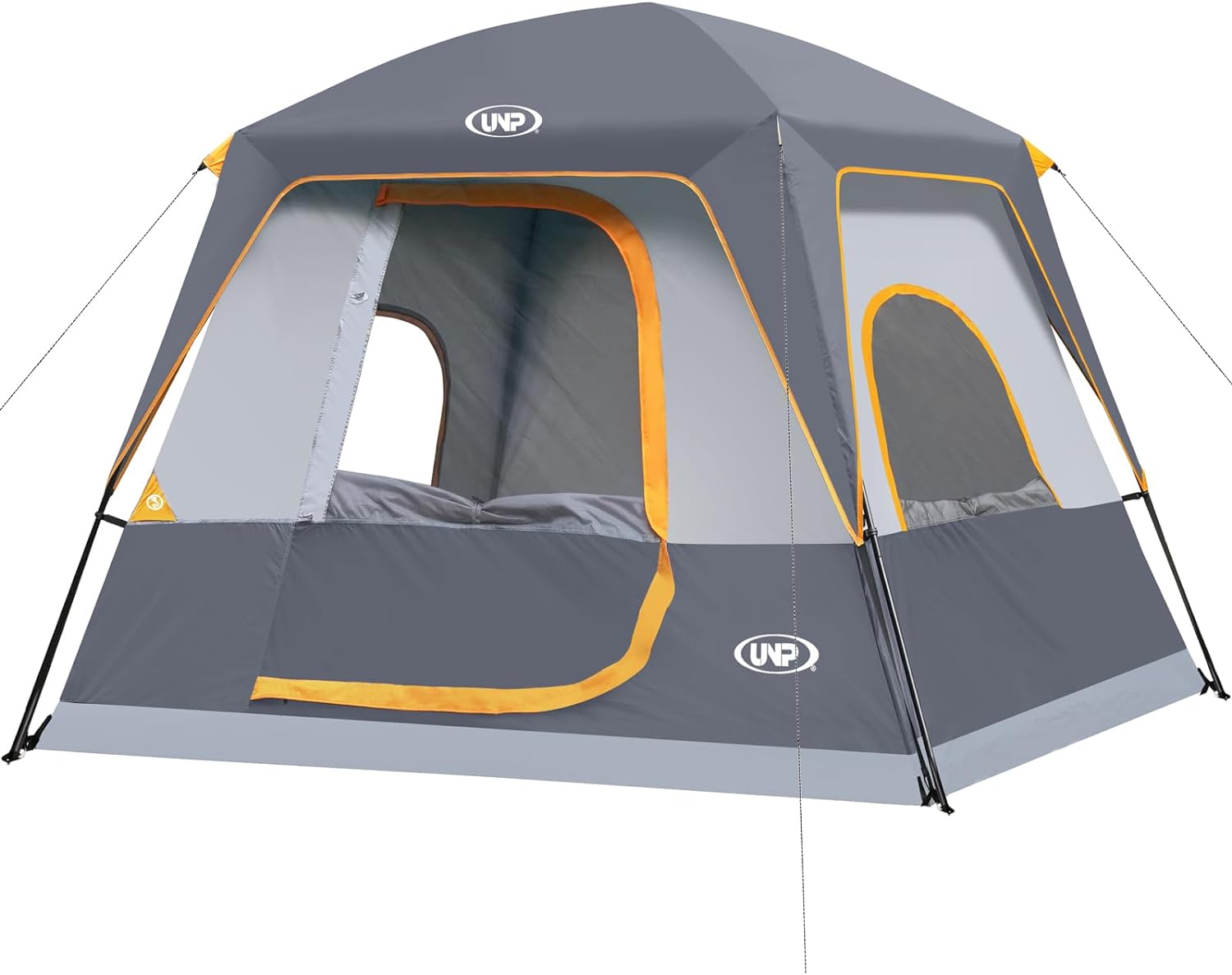 UNP 4-Person Tent, Portable Cabin Tent, Camping Tent 4-Person Easy Set Up, Water...