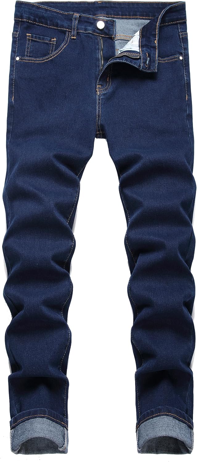 JUNBAOSS Men's Slim Fit Stretch Jeans Ripped Skinny Jeans for Men, Fashion Distr...
