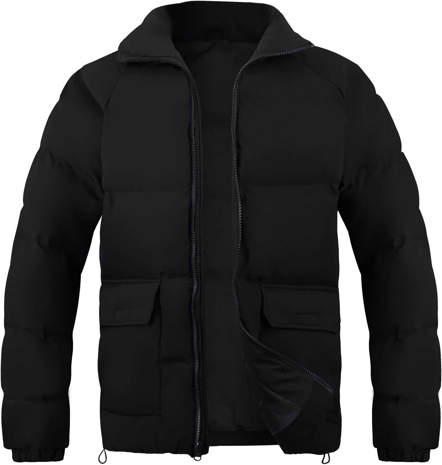 WEEN CHARM Men's Winter Puffer Bubble Coat Water-Resistant Insulated Jacket Larg...