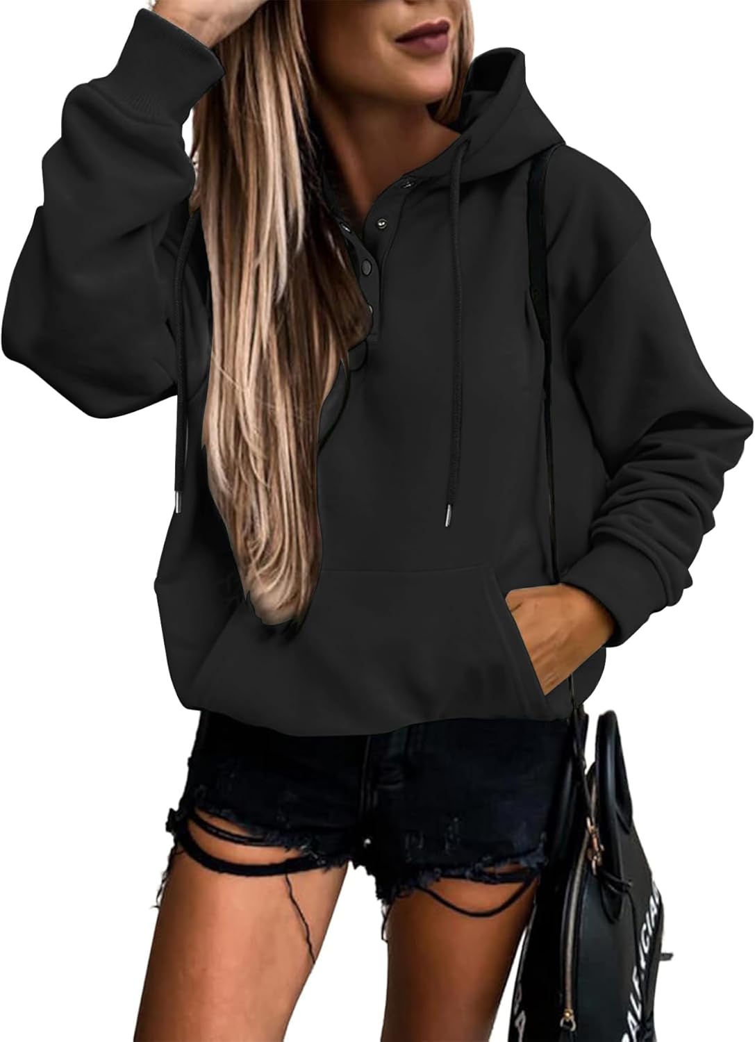 Women’s Pullover, Special Vivitulip Hoodies Tops, Unique Casual Button Down Swea...