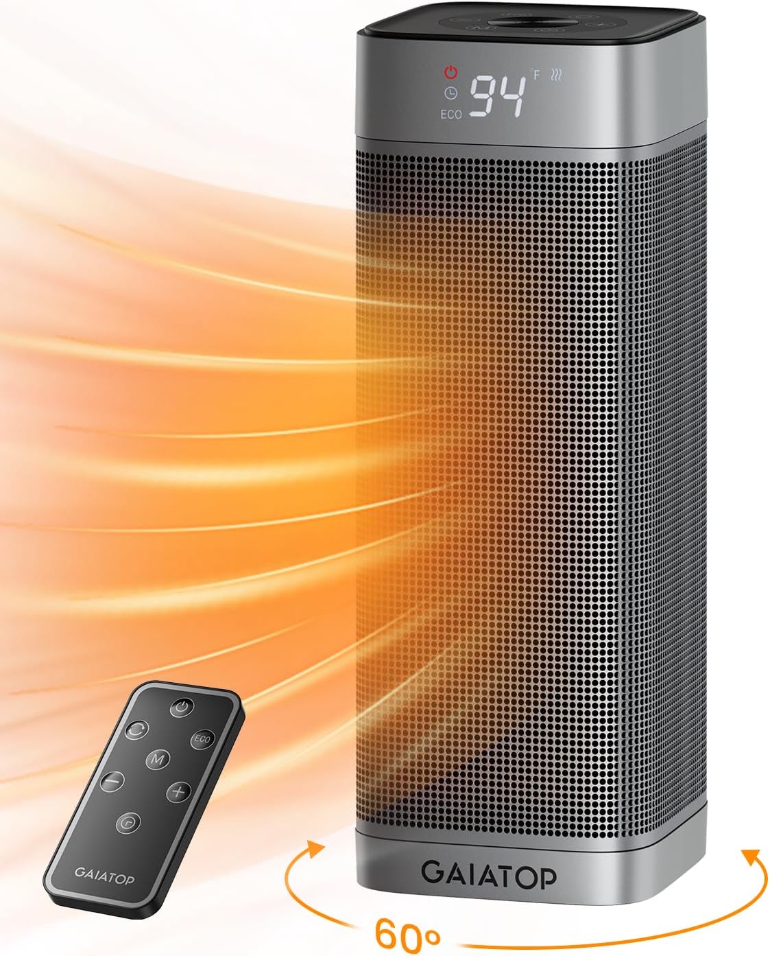 GAIATOP Space Heaters for Indoor Use, 1500W Portable Electric Heater, Quiet PTC...