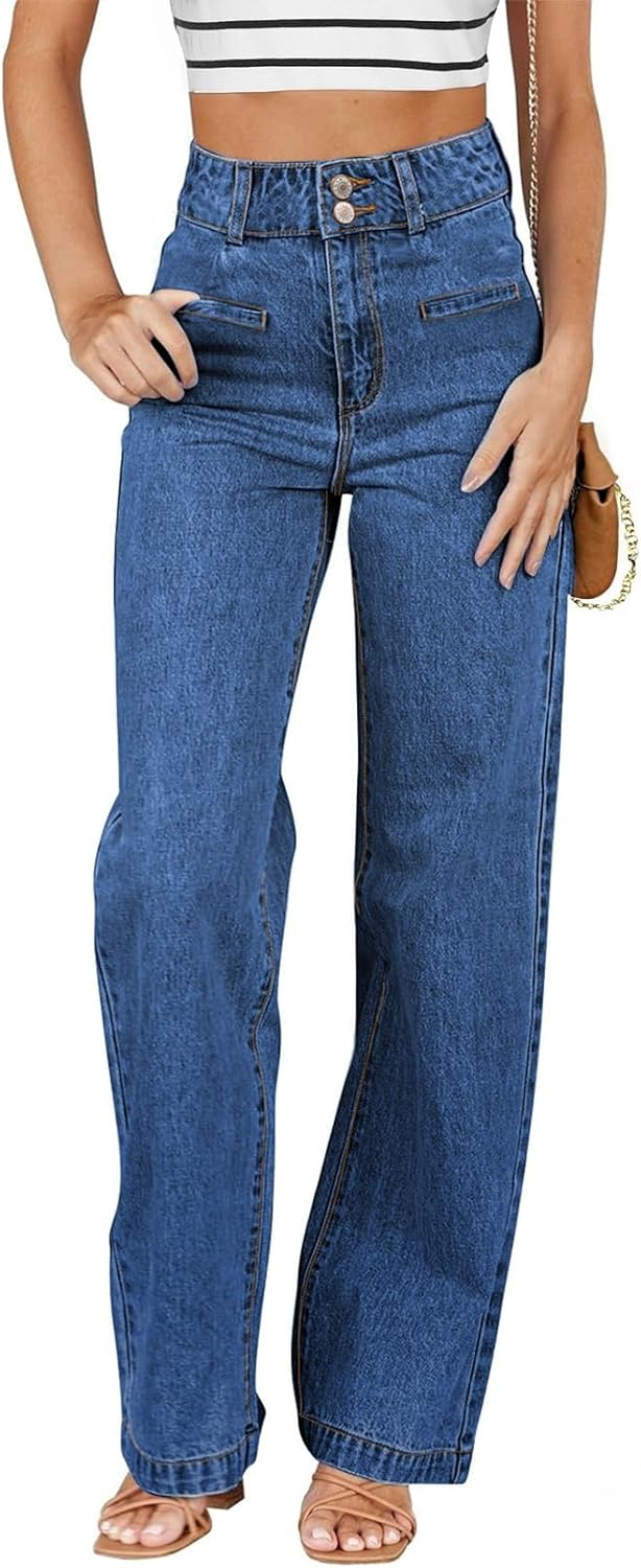 Sidefeel Women's Jeans, Special High Waisted Jeans with Trendy Welt Pockets, Sty...