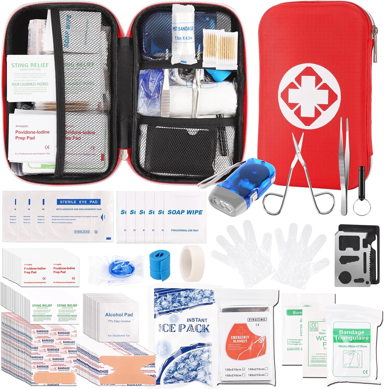 Survival First Aid Kit, Special Trauma Kit with Essential Survival Gear, Innovat...