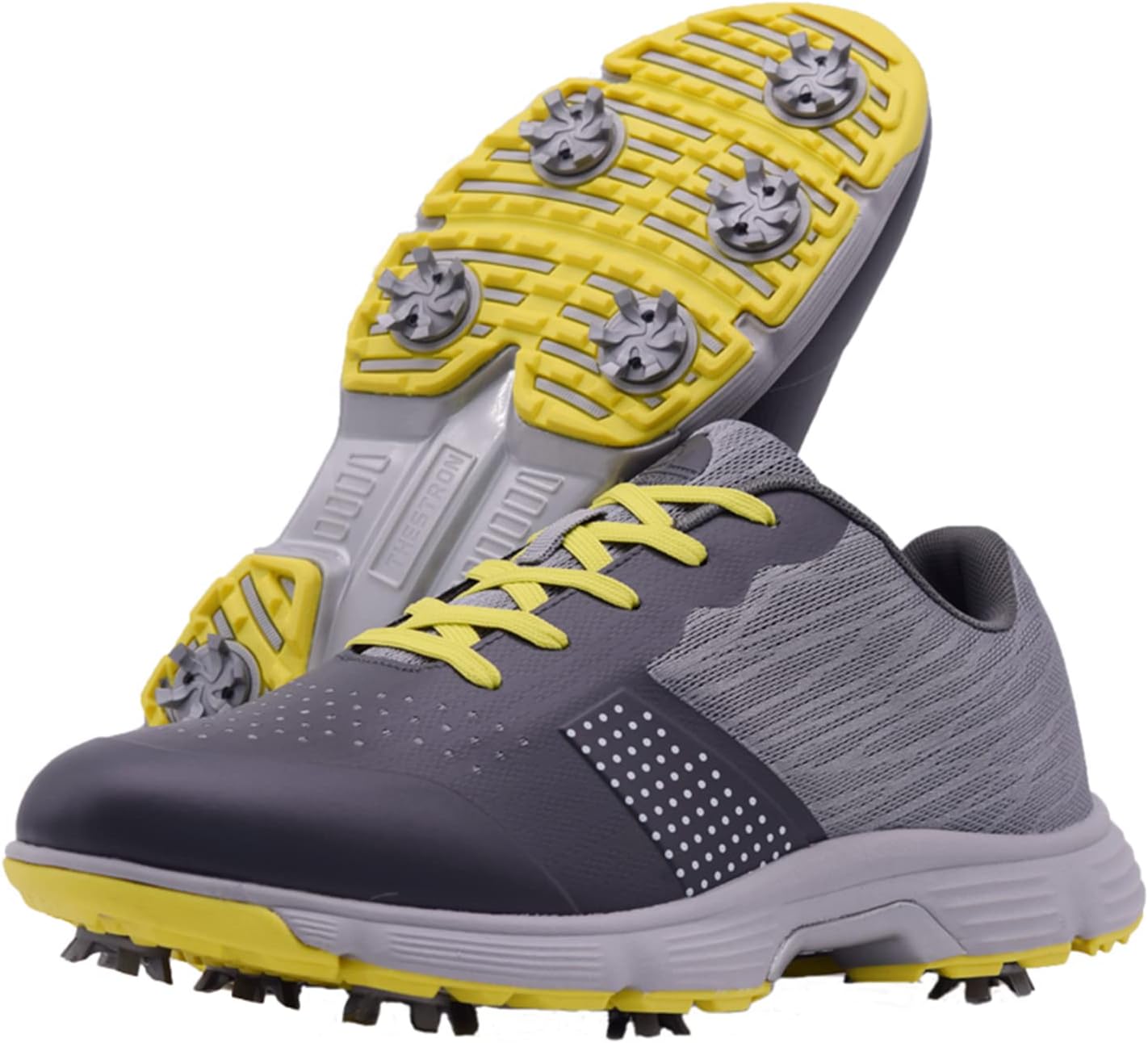 Waterproof Professional Golf Shoes for Men, Unique Spikes Golf Sneakers for Male...