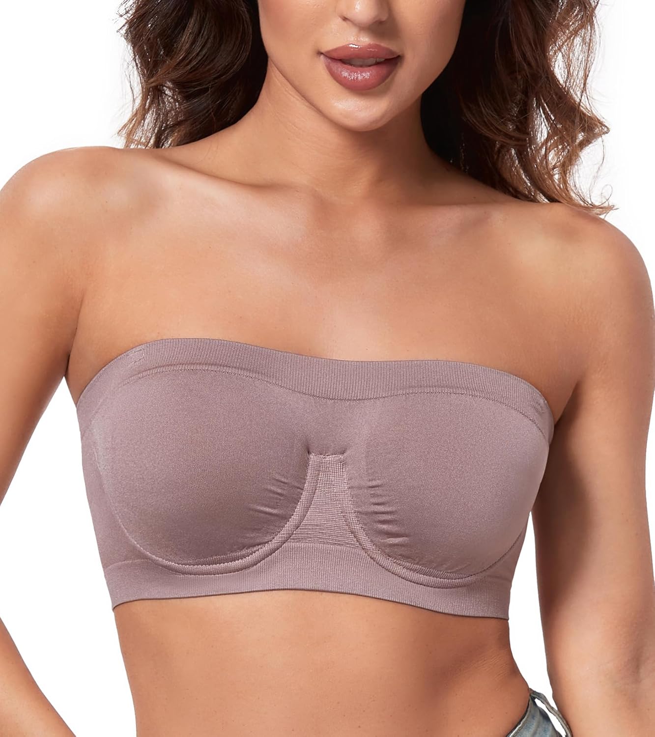 HACI Women's Bra, Special Non Padded Strapless Bra, Unique Bandeau Seamless Mult...