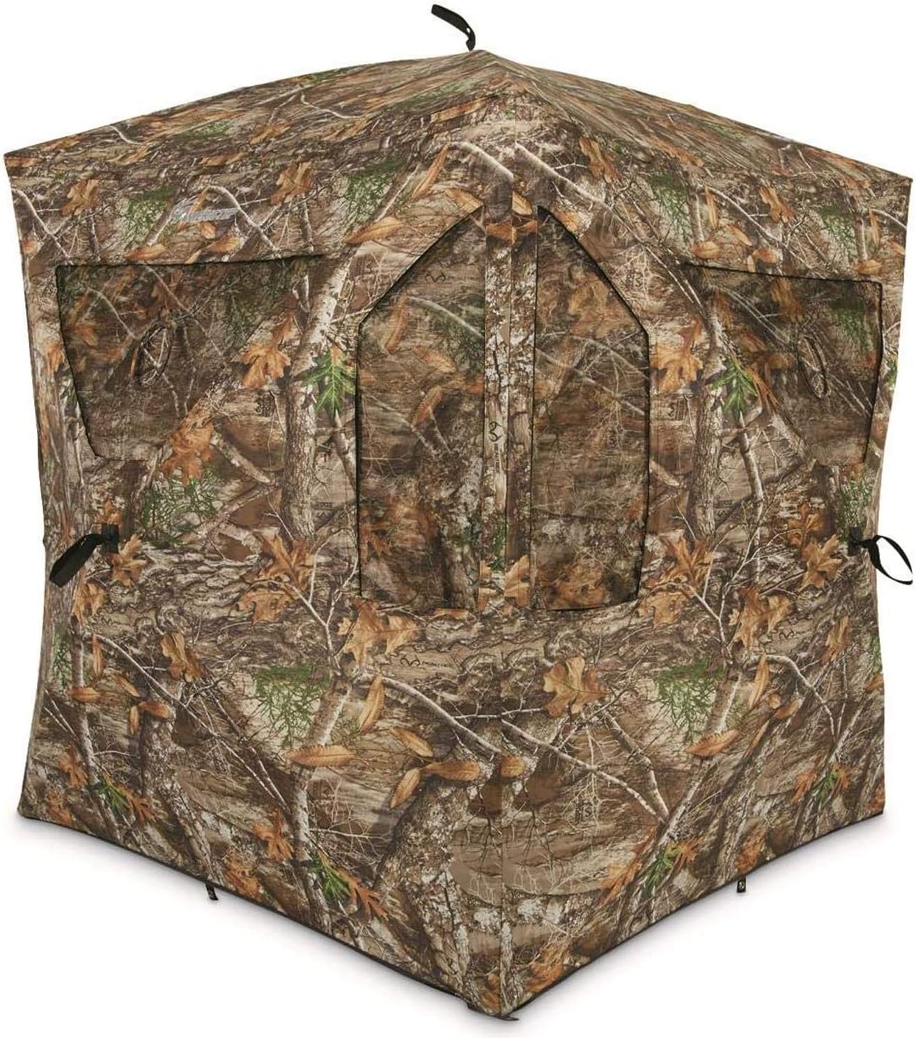 Ameristep Brickhouse Hunting Blind | 3-Person Ground Blind in Mossy Oak Break-Up...